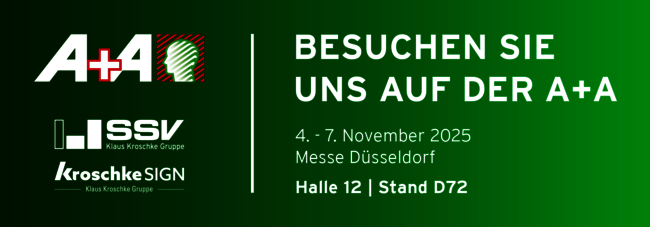SSV-Kroschke und Kroschke SIGN auf der A+A 2025 - Besuchen Sie uns!