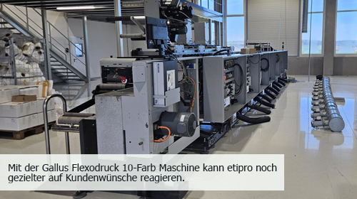 Gallus Flexodruck 10-Farb Maschine von etipro gmbh