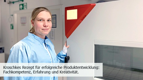 Produktentwicklung im Kroschke Labor Fachkompetenz im Kroschke Labor