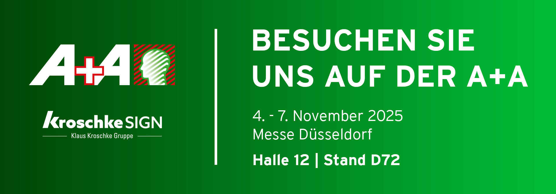 Kroschke SIGN auf der A+A 2025 - Besuchen Sie uns!