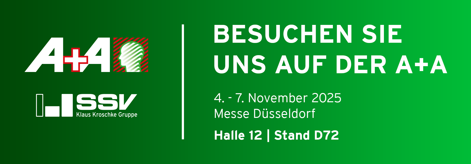 SSV-Kroschke auf der A+A 2025 - Besuchen Sie uns!
